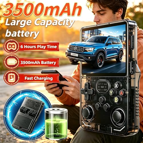 2026 New Portable Game Console – Retro Handheld Game Console with 22,000+ Classic Games, 3.5-Inch IPS Screen, Perfect for Home and Travel