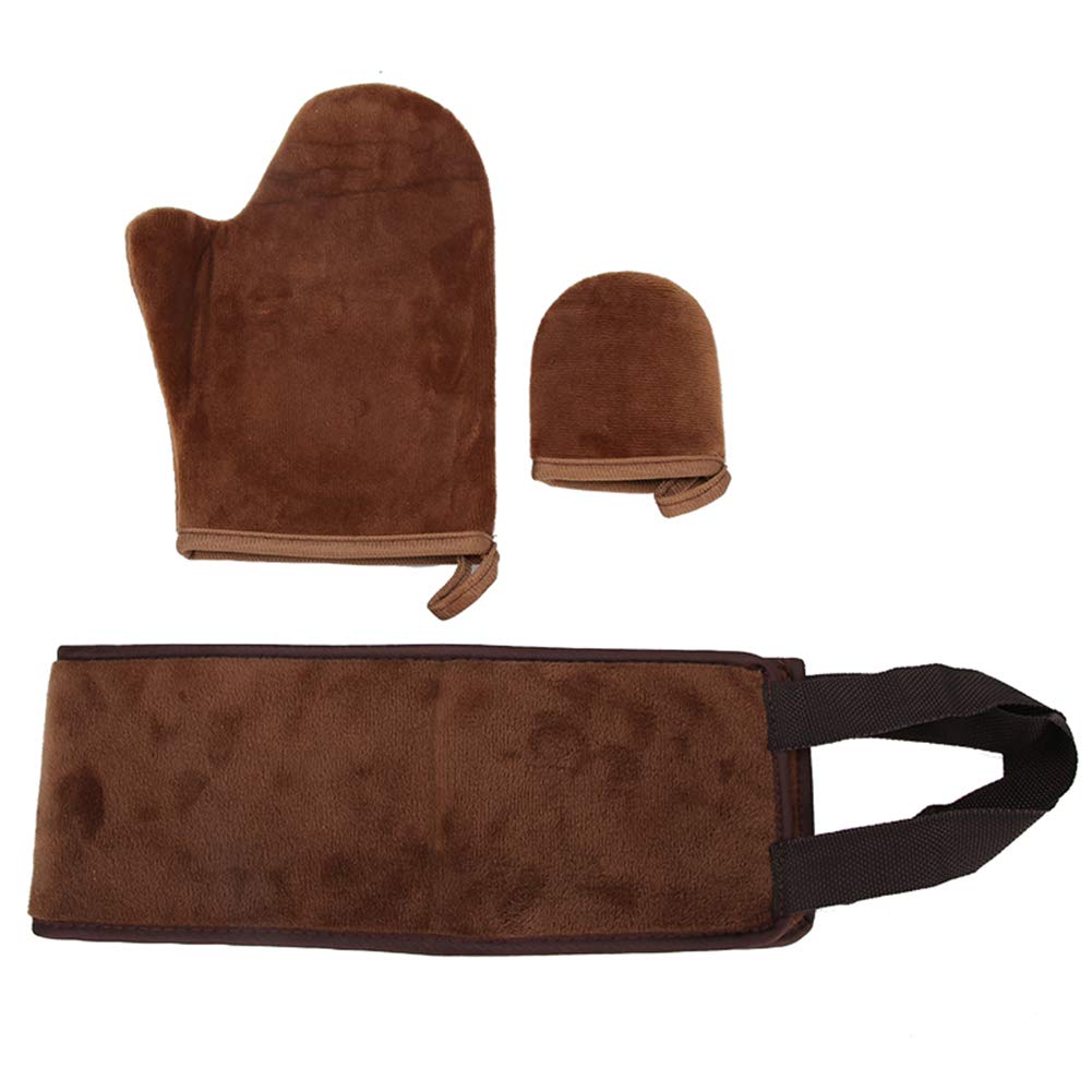 Back Tanning Applicator Self Tanning Mitt Applicator Mit Soft Reusable Exfoliator Glove Tanning Cream Lotion Mousse Oil Application Gloves for Body