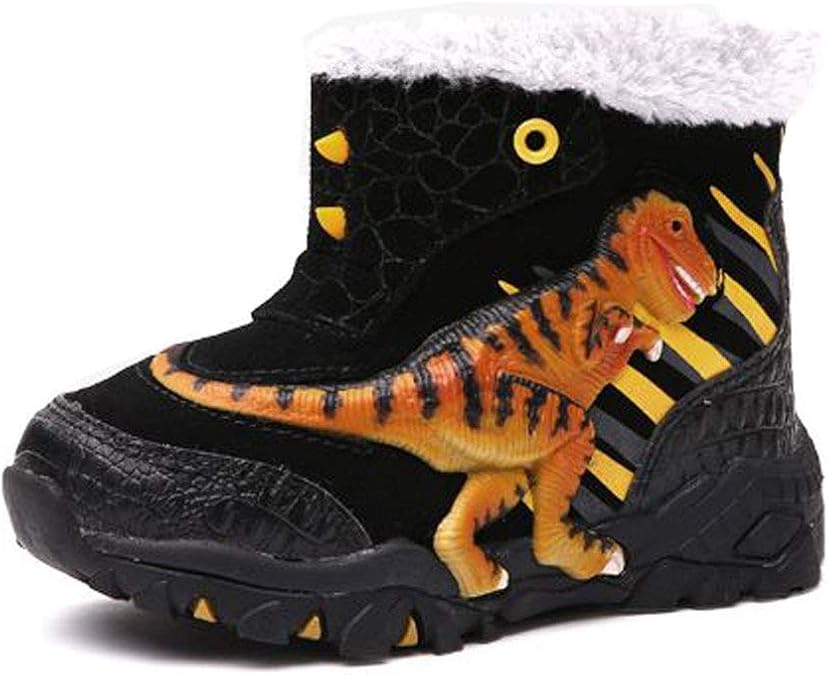 Dinosoles 3D TREX Winter Boots Children Kids Shoes Black