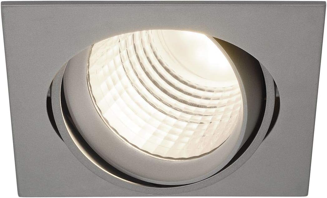 SLV New TRIA DLMI Square Downlight, Silvergrey, 4000K, 60°, Metal