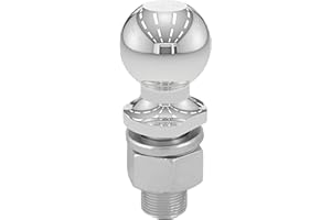 CURT 40078 2-5/16-Inch Chrome Trailer Hitch Ball, 15,000 lbs, 1-1/4 x 2-5/8-Inch Shank, Packaged