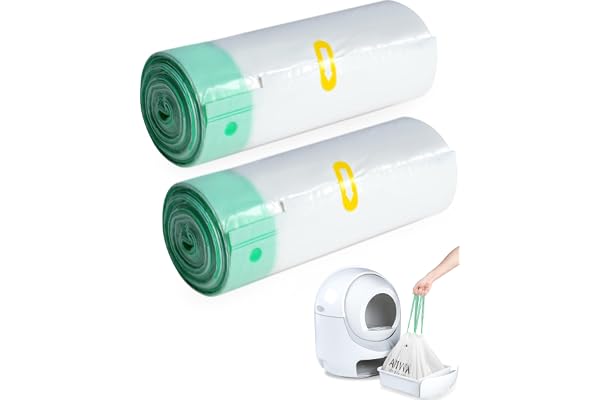 ANWA 40 Count Cat Litter Box Liners for Automatic Cat Litter Box and Litter Box Robot 4/3, Heavy-Duty, Extra Thick