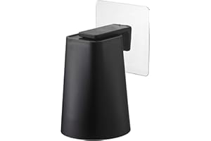 Yamazaki Home Tower Self Adhesive Reusable Bathroom Cup, Wall Mounted Magnetic Tumbler - Abs Plastic