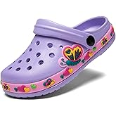 Meidiastra Kids Boys Girls Cartoon Clogs Slippers Toddler Slip On Lightweight Beach Pool Sandals