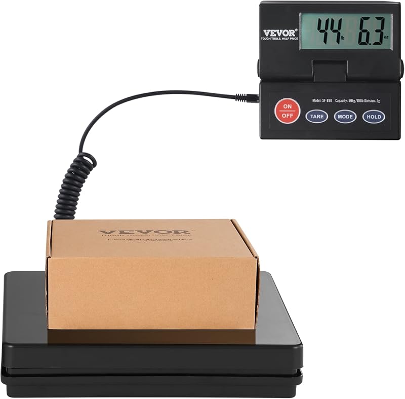 Balance Postale Numérique 50 kg, Pèse-Colis de Précision 2 g Portable