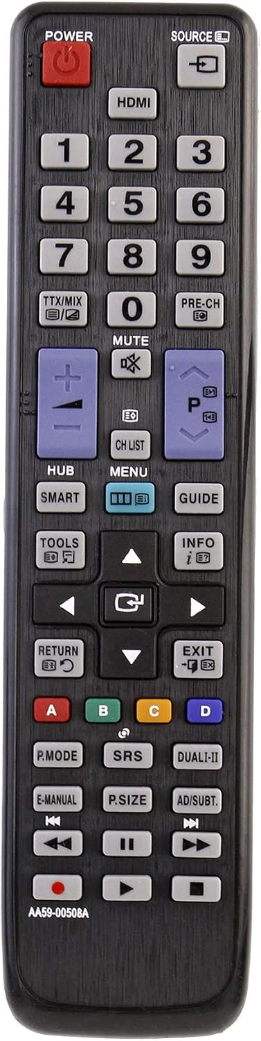 AA59-00508A Remote Control Replacement -VINABTY AA5900508A Remote Control for Samsung UE27D5010 UE32D5500 UE32D5520 UE37D5520 UE40D5500 UE40D5520 UE40D5700 UE46D5500 UE37D5700 UE22D5020 UE46D5520 TV - Image 3