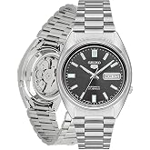 SEIKO Automatic Watch for Men 5-7S Collection | Day/date Calendar, Luminous Hands, Stainless Steel Case &amp; Bracelet, Black Dial, 7S26 Automatic Movement, 30M Water-Resistant