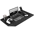 DELTAHUB - Minimalistic Felt Desk Protective Pad, Anti-Fray, Anti-Slip, Easy to Clean, Easy Glide, Long Lasting, Sleek Design, Comfortable, Resistant, Desk Mat, PC, Mac, Laptop - Large (18x32inch)