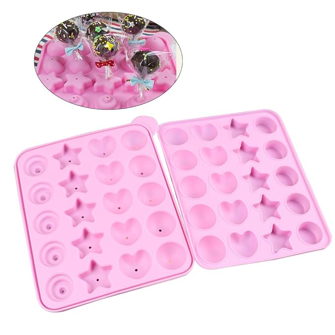 OUNONA Bollo Pop Molde Silicona para Caramelo Dulce Lollipop y ...