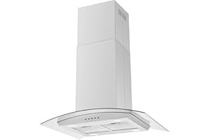 JOEAONZ 30 inch Island Range Hood Stainless Steel 700 CFM Push Button Control Kitchen Exhaust Ventilation Fan with 5-layer Mesh Filters, Large Airflow Capacity Ceiling Mount Vent Hood