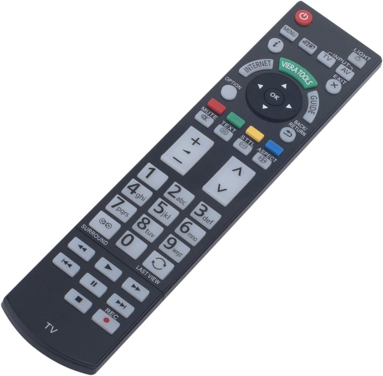 VINABTY N2QAYB000715 Remote Control Replaced For Panasonic LED LCD 3D Viera TVs TX-P42GT50J TX-L55DT50Y TX-L55WT50E TX-LR55WT50 TX-P42GT50E TX-P42GT50Y - Image 3