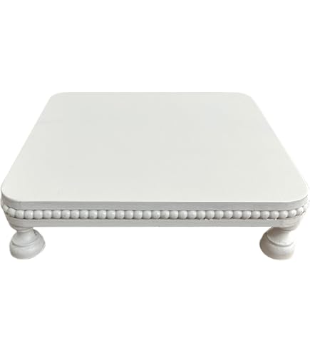 Amazon.com: Benjara 30 Inch Square Display Platform, Thick Wooden