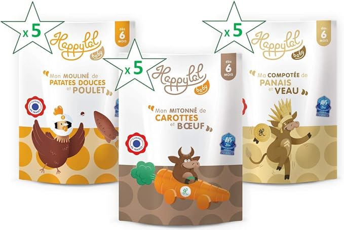 Happylal Baby 6 Mois Pack De 15 Petits Pots Halal Pour Bebe 90 De Bio Recettes Au Bœuf X 5 Au Veau X 5 Et Au Poulet X 5 15 X 150 G Amazon Fr Epicerie Happylal Baby 6 Mois Pack De 15 Petits Pots Halal Pour Bebe 90 De Bio Recettes Au Bœuf X 5 Au Veau X 5 Et Au Poulet X 5 15 X 150 G Amazon Fr Epicerie