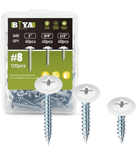 Caja De 10,000 Tornillos De Montaje Para Caja Eléctrica 1/2" | Chapados En Zinc, Punto Fino