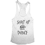 Shut Up and Dance Women's Tri-Blend Racerback Tank