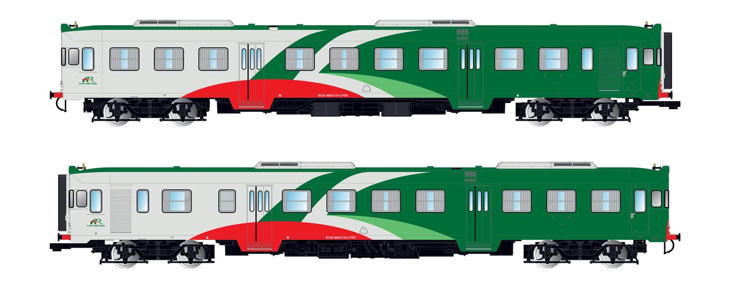 Lima Expert - FER, 2-units pack ALn 668 FER livery, two small doors, motorized + dummy