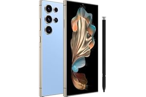 TiAnGin C24 Ultra,5G Unlocked Cell Phone,8+512GB Memory Android Phone, 120Hz, 108MP Zoom Camera, Android 14 Smartphone, Built-in G Pen, 6.8“ HD Screen,6800mAh Battery Life, Dual SIM/Face ID/GPS(Blue)