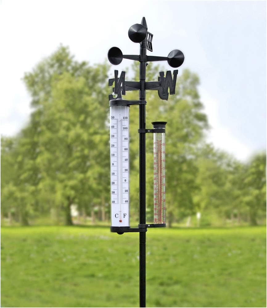 Large Weather Station with Rain Gauge QTY 1 Amazon.co.uk Garden & Outdoors