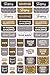 Essentials Weekly Planner Stickers-Black & Gold (Set of 575 Stickers)
