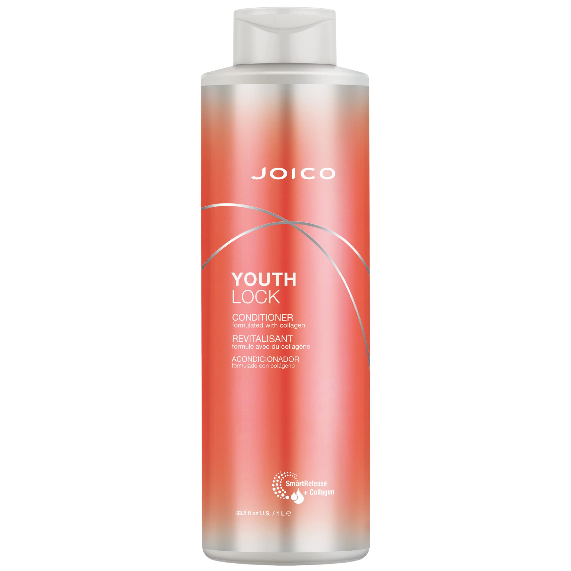 Joico YouthLock Conditioner Formulated with Collagen | Youthful Body & Bounce | Soften and Detangle Hair | Boost Shine