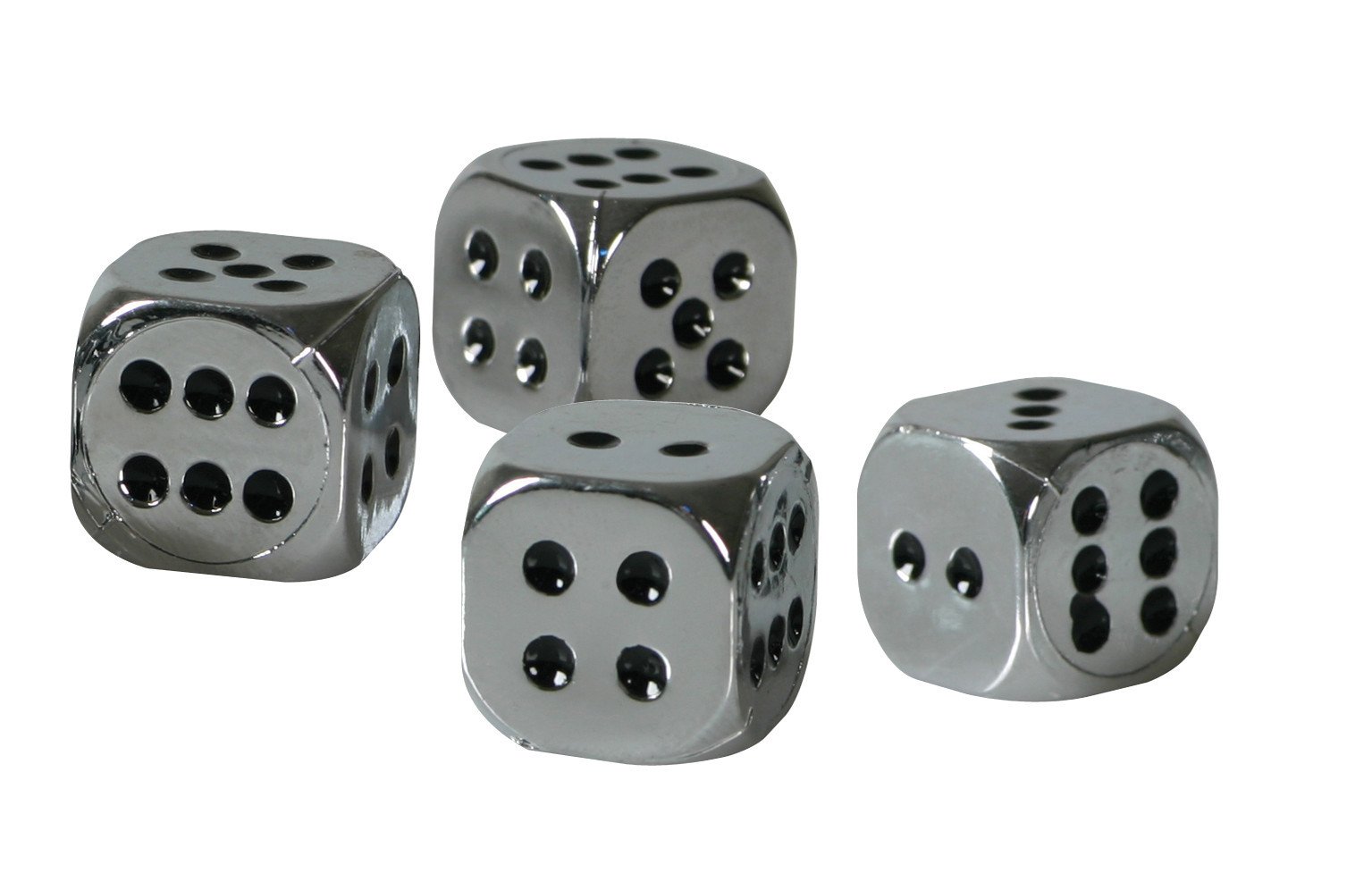 LAMPA 02464 Dice Valve Chrome/Black Fleck