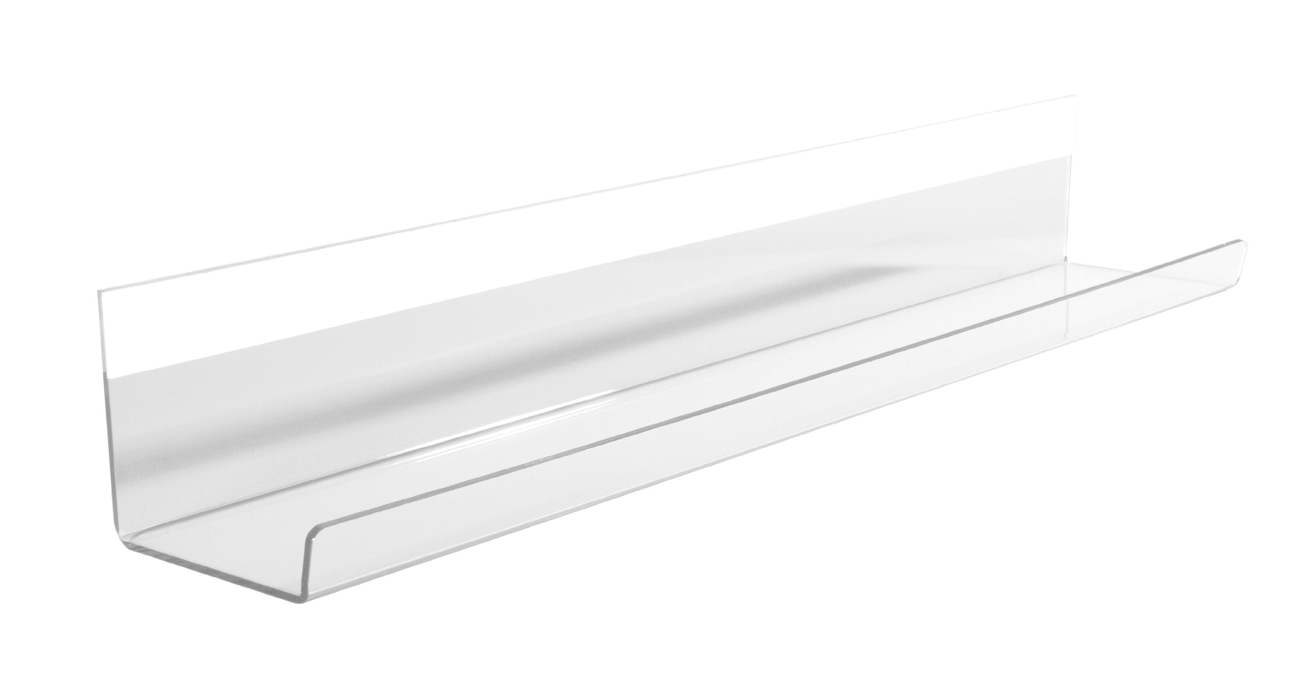 SIGEL GL198 Pen Tray, with adhesive strip, 50 cm, clear, acrylic