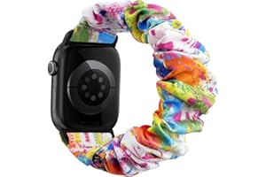 Stretchy Scrunchie Bands Compatible with Apple Watch 40mm 38mm 41mm 42mm 44mm 45mm 46mm 49mm Band, Replacement Elastic Strap 
