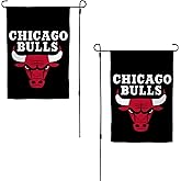 Desert Cactus Chicago Bulls CB Garden Flag – 19 x 12 inch NBA Chicago Bulls Team Banner, For Outdoor Display and Events (Design A)