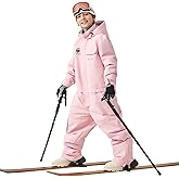 Boys/Girls One Piece Ski Suits Overalls Jumpsuit Windproof Waterproof Snowboarding Snow Suit for Kids Winter Outdoor