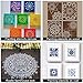 Stencils for Painting on Wood Wall Floor Tile Reusable Stencils Set of 6 (6x6 Inch) Tile Stencil Art Stencils for Furniture Wood and Home DIY Decor