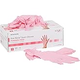 McKesson Pink Nitrile Disposable Nitrile Exam Glove Standard Cuff Length
