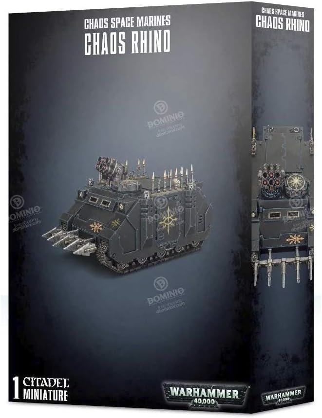 Games Workshop Warhammer 40k - Space Marine du Chaos Rhino (2019), Red, 10 cm x 10 cm x 2 cm