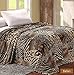 Sweet Home Collection Throw Super Soft Polyester Microplush African Safari Animal Skin Print Blanket-King