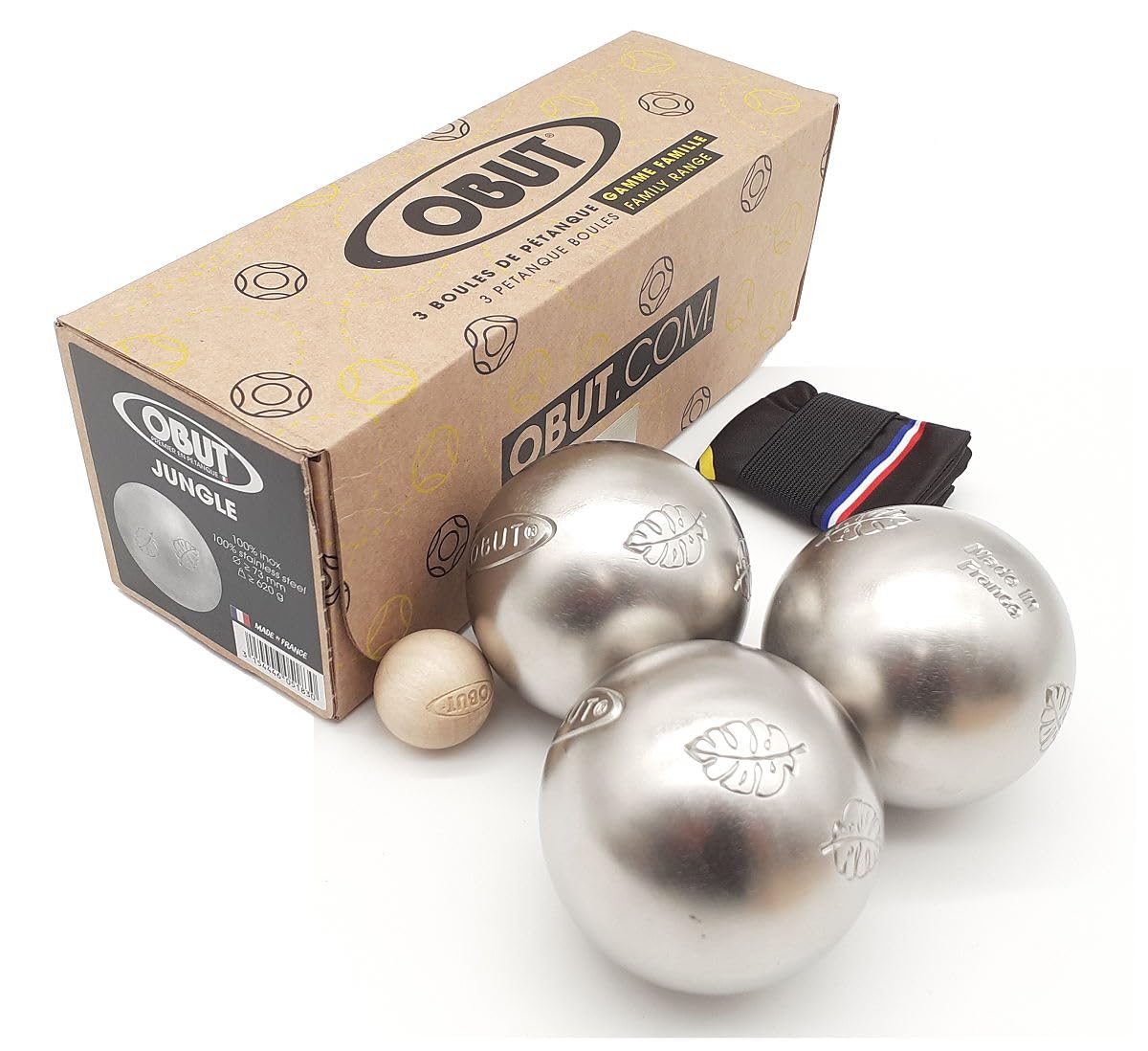 Obut - Leisure Stainless Steel Jungle - One Size - Petanque Balls