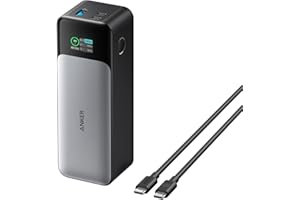 Anker 737 Power Bank, 24,000mAh 3-Port Laptop Portable Charger with 140W Fast Charging, Smart Display, for Outdoor Work, Compatible with iPhone 16/15/14 Series, Vision Pro, Samsung, MacBook, and More