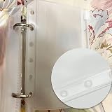 SZXMDKH 5 Pcs A5 Plastic Zipper Budget Binder Pockets 6-Hole Folders view 3