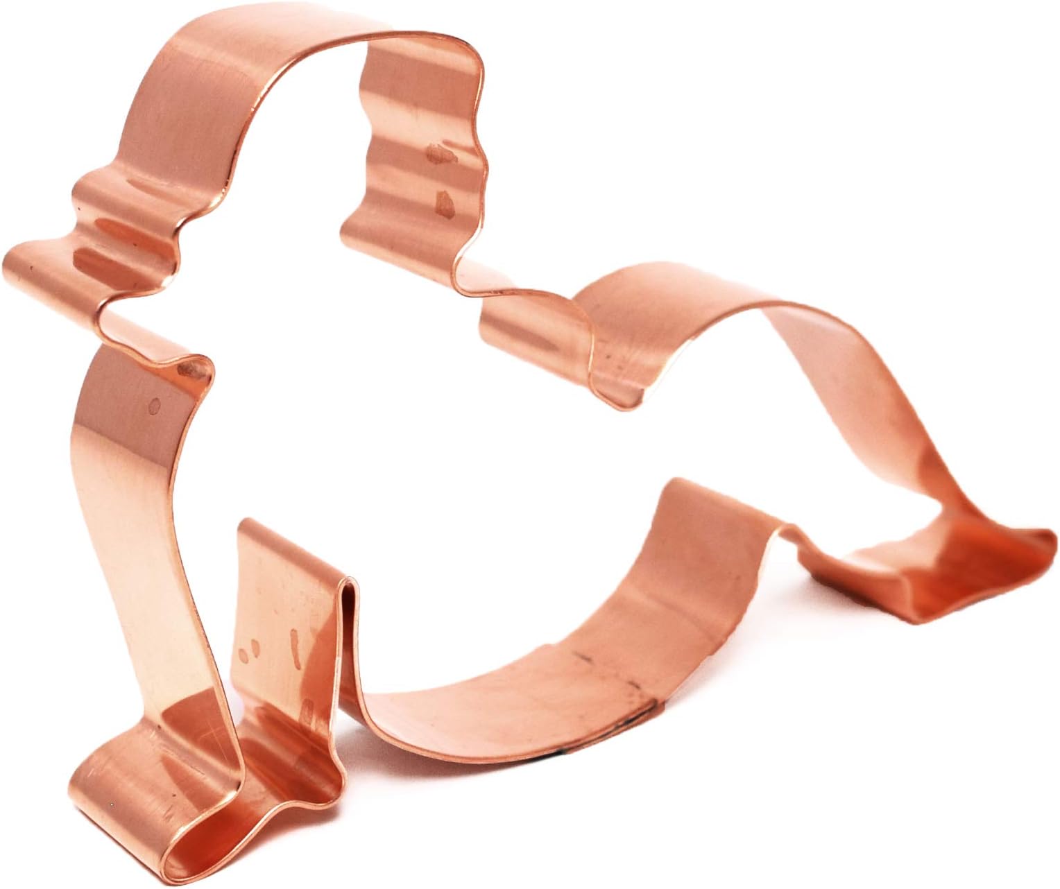 Small Curvy Mudflap Girl Copper Cookie Cutter