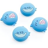 GeekShare Switch 2 Silicone Thumb Grip Caps, Joystick Anti-Slip Cover Caps Compatible with Switch 2025,4pcs - Cute Shark