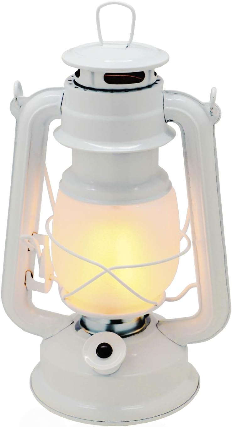 YAKii Flame Effect 17-LED Hurricane Lantern Vintage Style