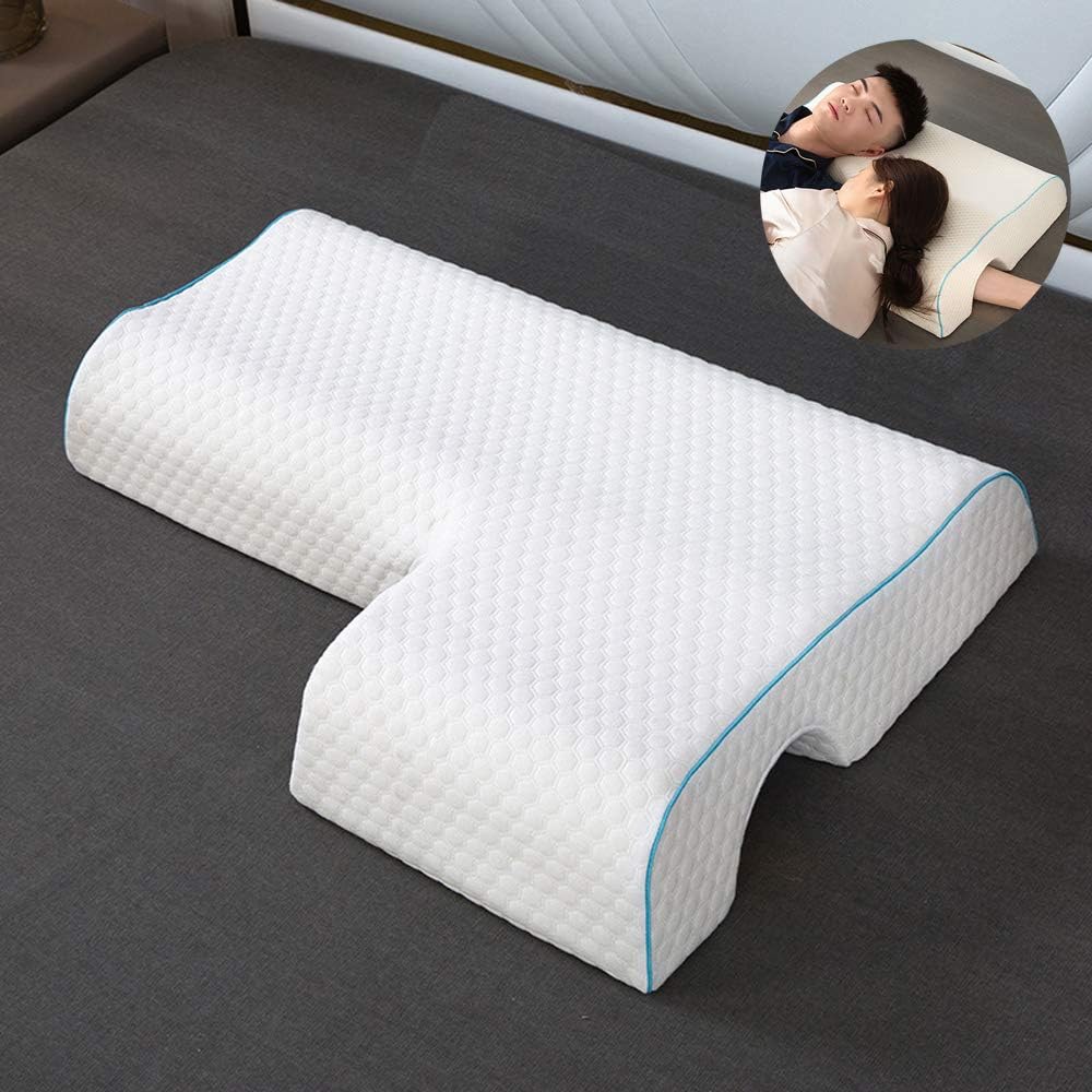 Amazon Com Goadafoo Cuddling Arm Sleeper Pillow For Men Women Neck Pillow Cervical Spooning Couples Pillows Memory Foam Large 4 Colors Home Kitchen