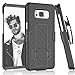 Galaxy S8 Case,Samsung S8 Holster Belt, Tekcoo [Tstraw] Hard Shell [Built-in Kickstand] Locking Belt Swivel Clip Defender Full Body Ultra Slim Cases Cover for Samsung Galaxy S8 (5.8 Inch) [Black]