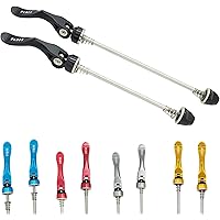 PLATT Bike Wheel Skewers Quick Release Wheel Hub Front and Rear Skewers QR 140/175 mm,one Pair, for MTB/Road/Mountain Bicycle