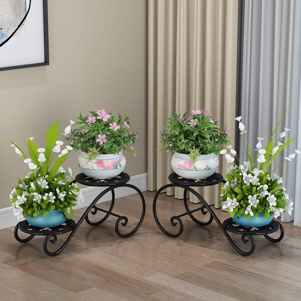 Madcg Soporte de Flores de Hierro Forjado, Soporte de exhibición ...