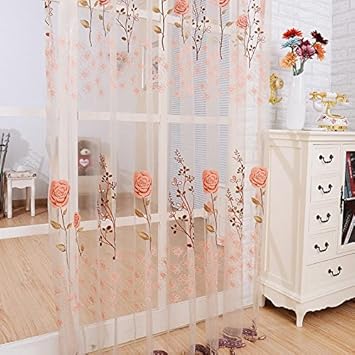 Buy Re Hot See Through Sheer Panel Door Sheer Curtains Beads