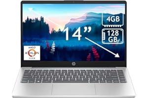 HP 14'' HD(1366 x 768) Laptop, AMD Athlon 7120, 4GB RAM, 128GB SSD, Long Battery Life, Moonlight Blue, 12-Month Microsoft 365