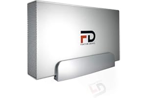 FD 4TB 7200RPM External Hard Drive - USB 3.2 Gen 1-5Gbps - GForce 3 Aluminum - Silver - Compatible with Mac/Windows/PS4/Xbox 
