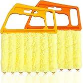 AOCEAN 2 Pcs Blind Cleaner Duster Tool, 7-Finger Dusting Cleaner Tool for Window & Air Vent, Washable Handheld Microfiber Dus