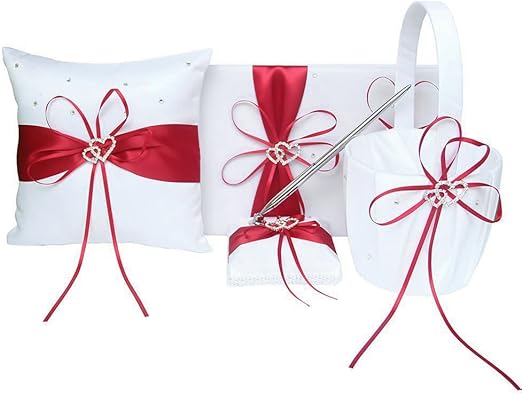 Amazon Com 4pcs Wedding Sets Flower Girl Basket Ring Bearer