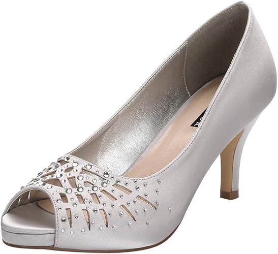 Clothes, Shoes & Accessories Ladies Satin Evening Shoes Closed toe