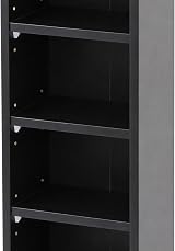 Oypla 6 Tier Black Wooden CD DVD Game Shelf Storage Tower 102 Capacity view 7